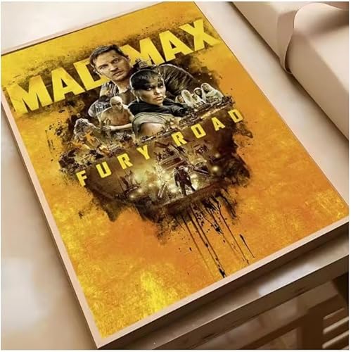 Poster Mad Max Classic Film Vintage Poster Wandkunst Bilder Leinwanddruck Wohnkultur 50 * 70Cm Rahmenlos von PUCHENGP