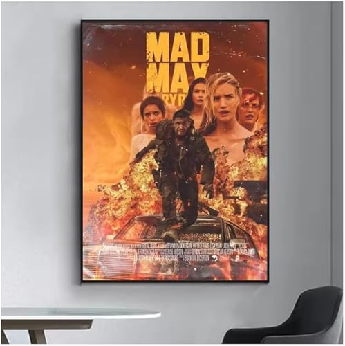 Poster Mad Max Classic Film Vintage Poster Wandkunst Bilder Leinwanddruck Wohnkultur 50 * 70Cm Rahmenlos von PUCHENGP