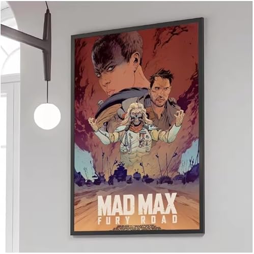 Poster Mad Max Classic Film Vintage Poster Wandkunst Bilder Leinwanddruck Wohnkultur 50 * 70Cm Rahmenlos von PUCHENGP
