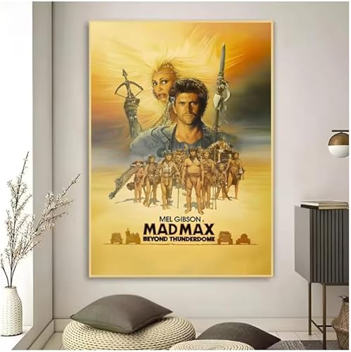 Poster Mad Max Classic Film Vintage Poster Wandkunst Bilder Leinwanddruck Wohnkultur 50 * 70Cm Rahmenlos von PUCHENGP