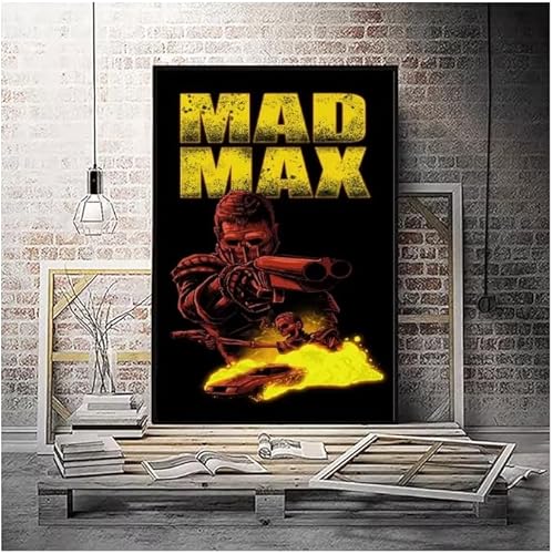 Poster Mad Max Classic Film Vintage Poster Wandkunst Bilder Leinwanddruck Wohnkultur 50 * 70Cm Rahmenlos von PUCHENGP