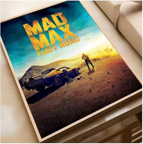 Poster Mad Max Classic Film Vintage Poster Wandkunst Bilder Leinwanddruck Wohnkultur 50 * 70Cm Rahmenlos von PUCHENGP