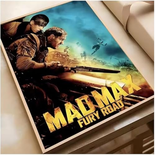 Poster Mad Max Classic Film Vintage Poster Wandkunst Bilder Leinwanddruck Wohnkultur 50 * 70Cm Rahmenlos von PUCHENGP