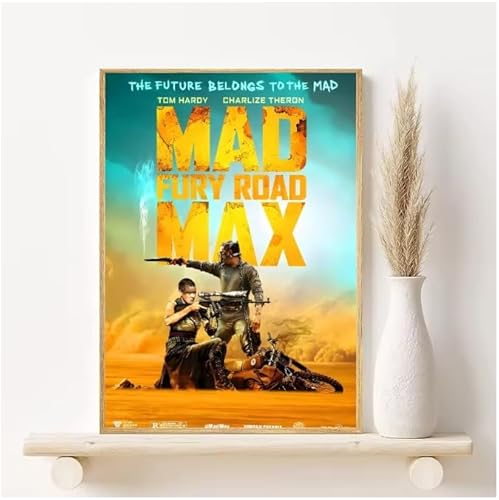 Poster Mad Max Classic Film Vintage Poster Wandkunst Bilder Leinwanddruck Wohnkultur 50 * 70Cm Rahmenlos von PUCHENGP