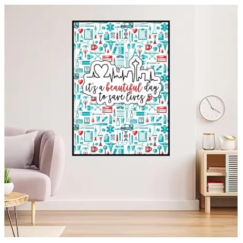 Poster Plakat Grey's Anatomy Vintage TV-Poster Drucke und Poster Wand Kunst Bilder Leinwand Malerei Home Decor 50 * 70cm rahmenlos von PUCHENGP
