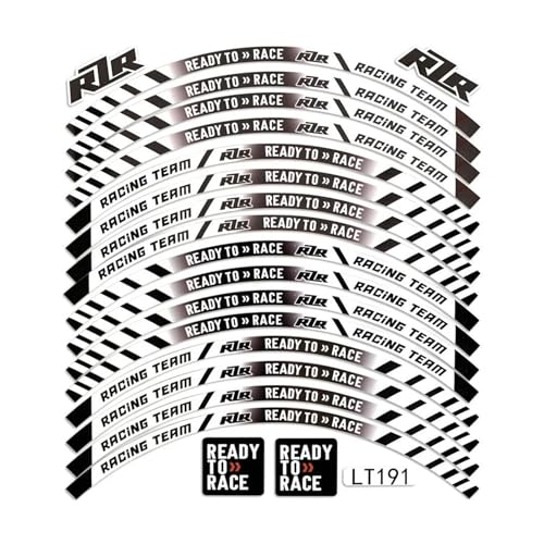 Für KTM Duke 125 200 250 390 690 790 890 990 1290 RC 125 390 Rad Reifen Aufkleber Reflektierende 17" Felgenband Aufkleber(Farbe:1A) von PUCIO