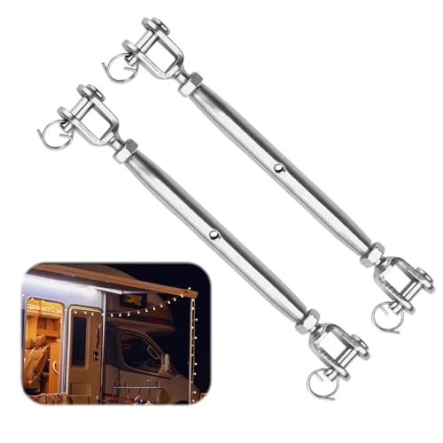 PUCIO Edelstahl Wantenspanner 2 Stück M6 Wantenspanner Sonnensegel Spanner, Spannschloss, Seilspanner,Draht Seil Spanner Wantenspanner Gabel für Segelboot, Markisen Überdachung PUCIO Edelstahl Wantenspanner 2 Stück M6 Wantenspanner Sonnensegel Spanner, Spannschloss, Seilspanner,Draht Seil Spanner Wantenspanner Gabel für Segelboot, Markisen Überdachung von VMINOG