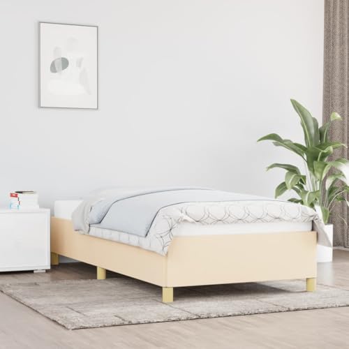PUEOSZX Bettgestell Bettgestell Bettgestell Gästebett Einrichtung für Schlafzimmer mit Federn Innendekoration Minimalistisches Design Creme 203x83x35 cm PUEOSZX Bettgestell Bettgestell Bettgestell Gästebett Einrichtung für Schlafzimmer mit Federn Innendekoration Minimalistisches Design Creme 203x83x35 cm von PUEOSZX