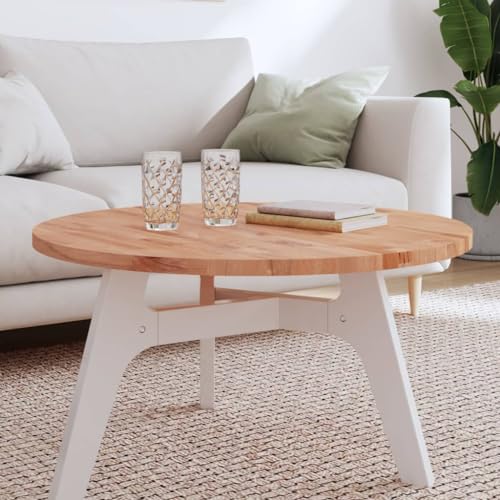 PUEOSZX Multifunktionale Arbeitsplatte aus glattem Material, runde Ersatzplatte für Servicebänke, Werkbänke oder Schreibtische, klassisches Design, Braun, 80 x 2,5 cm PUEOSZX Multifunktionale Arbeitsplatte aus glattem Material, runde Ersatzplatte für Servicebänke, Werkbänke oder Schreibtische, klassisches Design, Braun, 80 x 2,5 cm von PUEOSZX