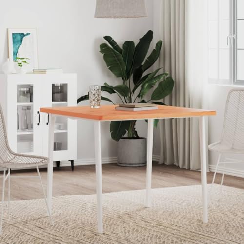 PUEOSZX Multifunktionale Arbeitsplatte glatte Arbeitsplatte quadratische Ersatzplatte für Servicebänke oder Schreibtische, klassisches Design, Braun, 80 x 80 x 2,5 cm von PUEOSZX
