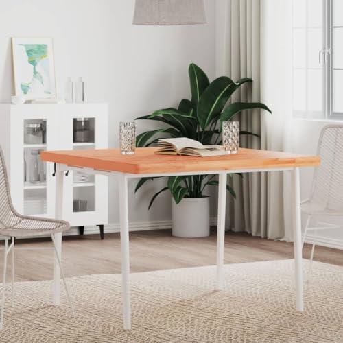PUEOSZX Multifunktionale Arbeitsplatte glatte Arbeitsplatte quadratische Ersatzplatte für Servicebänke oder Schreibtische klassisches Design Braun 90 x 90 x 4 cm von PUEOSZX