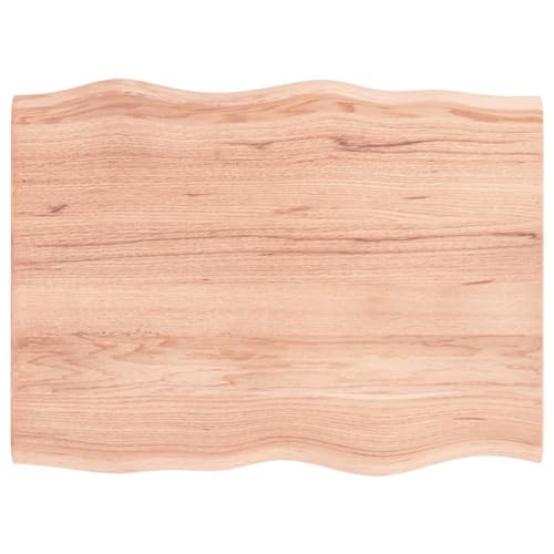 PUEOSZX Multifunktionale Arbeitsplatte mit glatter Arbeitsplatte, klassisches Design, für Servicebänke, Werkbänke oder Schreibtische, hellbraun, 80 x 60 x 2 cm von PUEOSZX