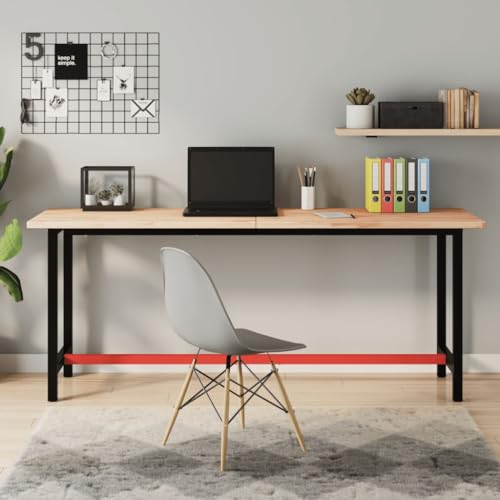 PUEOSZX Multifunktionale Arbeitsplatte mit glatter Oberfläche, rechteckig, für Servicebänke, Werkbänke oder Schreibtische, klassisches Design, Braun, 180 x 55 x 2,5 cm PUEOSZX Multifunktionale Arbeitsplatte mit glatter Oberfläche, rechteckig, für Servicebänke, Werkbänke oder Schreibtische, klassisches Design, Braun, 180 x 55 x 2,5 cm von PUEOSZX