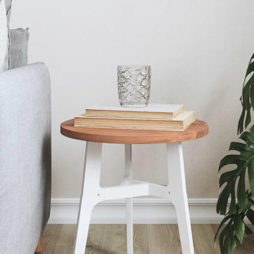 PUEOSZX Multifunktionale glatte Arbeitsplatte für Arbeitsplatten, runde Ersatzplatte für Servicebänke oder Schreibtische, klassisches Design, Braun, 30 x 1,5 cm von PUEOSZX