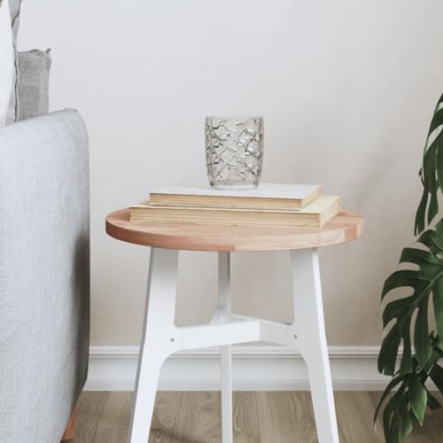 PUEOSZX Multifunktionale glatte Arbeitsplatte für Arbeitsplatten, runde Ersatzplatte für Servicebänke oder Schreibtische, klassisches Design, hellbraun, 30 x 1,5 cm von PUEOSZX