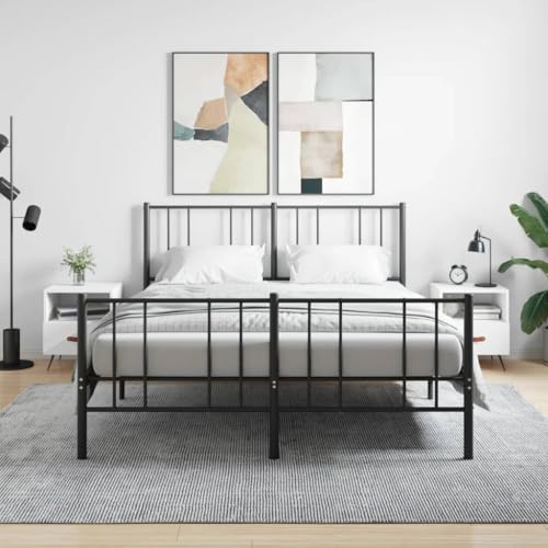 PUEOSZX Nachttisch Betttisch 2 Stück Inneneinrichtung Multifunktionaler seitlicher Schrank für Wohnzimmer Schlafzimmer oder Studie Einfaches und kompaktes Design Weiß 40x35x47,5 cm von PUEOSZX