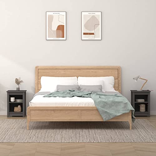 PUEOSZX Nachttisch Betttisch 2 Stück Seitlicher Schrank Multifunktionale Inneneinrichtung für Wohnzimmer Schlafzimmer oder Studie Einfaches und kompaktes Design Grau 40x35x55 cm PUEOSZX Nachttisch Betttisch 2 Stück Seitlicher Schrank Multifunktionale Inneneinrichtung für Wohnzimmer Schlafzimmer oder Studie Einfaches und kompaktes Design Grau 40x35x55 cm von PUEOSZX