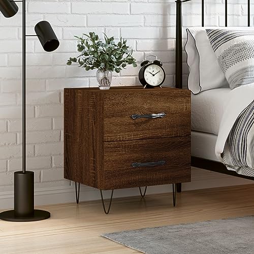 PUEOSZX Nachttisch Betttisch Beistellschrank Multifunktionale Inneneinrichtung für Wohnzimmer Schlafzimmer oder Arbeitszimmer Einfaches und kompaktes Design Eiche Braun 40x35x47,5 cm PUEOSZX Nachttisch Betttisch Beistellschrank Multifunktionale Inneneinrichtung für Wohnzimmer Schlafzimmer oder Arbeitszimmer Einfaches und kompaktes Design Eiche Braun 40x35x47,5 cm von PUEOSZX