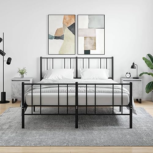 PUEOSZX Nachttisch Betttisch Seitenschrank 2 Stück Multifunktionale Inneneinrichtung für Wohnzimmer Schlafzimmer oder Studie Einfaches und kompaktes Design Betongrau 40x30x50cm von PUEOSZX