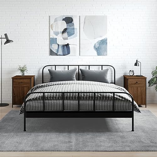PUEOSZX Nachttisch Betttisch Seitenschrank 2 Stück Multifunktionale Inneneinrichtung für Wohnzimmer Schlafzimmer oder Studie Einfaches und kompaktes Design Eiche Braun 40x42x60cm PUEOSZX Nachttisch Betttisch Seitenschrank 2 Stück Multifunktionale Inneneinrichtung für Wohnzimmer Schlafzimmer oder Studie Einfaches und kompaktes Design Eiche Braun 40x42x60cm von PUEOSZX