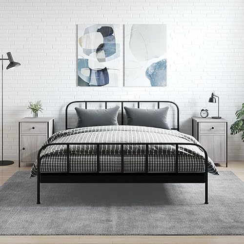 PUEOSZX Nachttisch Betttisch Seitenschrank 2 Stück Multifunktionale Inneneinrichtung für Wohnzimmer Schlafzimmer oder Studie Einfaches und kompaktes Design Sonoma Grau 40x42x60cm von PUEOSZX