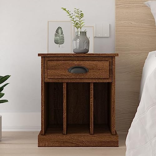 PUEOSZX Nachttisch für Schlafzimmer Aufbewahrungsschrank Betttisch aus Holz Schlafzimmermöbel seitliche Schränke Dekoration platzsparendes Design Eiche Braun 43 x 36 x 50 cm PUEOSZX Nachttisch für Schlafzimmer Aufbewahrungsschrank Betttisch aus Holz Schlafzimmermöbel seitliche Schränke Dekoration platzsparendes Design Eiche Braun 43 x 36 x 50 cm von PUEOSZX