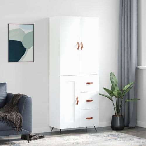 PUEOSZX Sideboard Ausstellungsschrank Organizer für zu Hause Vielseitig Küchenschrank Sideboard Platzsparender Schrank Wohnzimmermöbel Großer Stauraum Stauraum Weiß 69,5x34x180 cm PUEOSZX Sideboard Ausstellungsschrank Organizer für zu Hause Vielseitig Küchenschrank Sideboard Platzsparender Schrank Wohnzimmermöbel Großer Stauraum Stauraum Weiß 69,5x34x180 cm von PUEOSZX