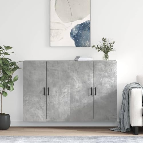 PUEOSZX Sideboard Display 2 Stück Home Organizer Vielseitiger Küchenschrank Wandschränke Sideboard Wohnzimmermöbel Großer Stauraum Stauraum Grau Beton 69,5x34x90cm PUEOSZX Sideboard Display 2 Stück Home Organizer Vielseitiger Küchenschrank Wandschränke Sideboard Wohnzimmermöbel Großer Stauraum Stauraum Grau Beton 69,5x34x90cm von PUEOSZX