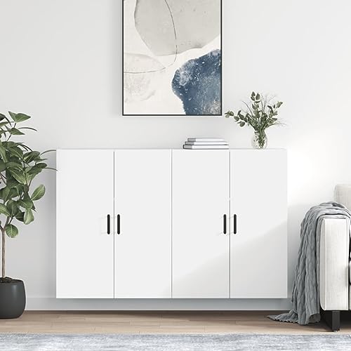 PUEOSZX Sideboard Display 2 Stück Home Organizer Vielseitiger Küchenschrank Wandschränke Sideboard Wohnzimmermöbel Großer Stauraum Weiß 69,5x34x90cm PUEOSZX Sideboard Display 2 Stück Home Organizer Vielseitiger Küchenschrank Wandschränke Sideboard Wohnzimmermöbel Großer Stauraum Weiß 69,5x34x90cm von PUEOSZX
