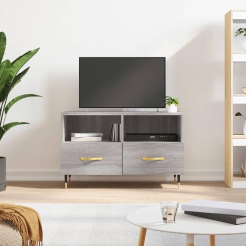 PUEOSZX TV-Schrank Multimedia Stand TV Armario Beistelltisch Couchtisch Innenmöbel klassisches und elegantes Design Sonoma Grau 80 x 36 x 50 cm PUEOSZX TV-Schrank Multimedia Stand TV Armario Beistelltisch Couchtisch Innenmöbel klassisches und elegantes Design Sonoma Grau 80 x 36 x 50 cm von PUEOSZX