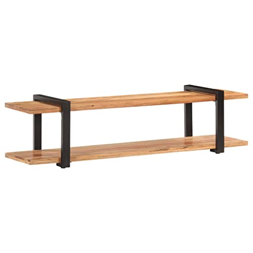 PUEOSZX TV-Schrank TV-Möbel Multimedia-Armario Beistelltisch Couchtisch Innenmöbel klassisches und elegantes Design Braun und Schwarz 160 x 40 x 40 cm von PUEOSZX