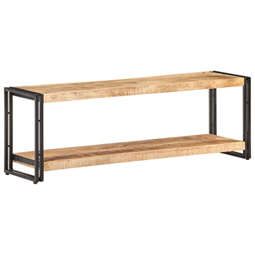 PUEOSZX TV-Schrank TV-Möbel Multimedia-Armario Beistelltisch Couchtisch Innenmöbel klassisches und elegantes Design Hellbraun und Schwarz 120 x 30 x 40 cm von PUEOSZX