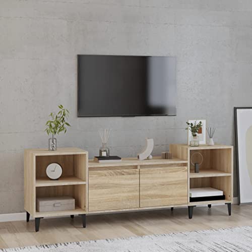 PUEOSZX TV-Schrank TV-Ständer Multimedia-Möbel seitlicher Beistelltisch Couchtisch Innenmöbel klassisches und elegantes Design Eiche Sonoma 160 x 35 x 55 cm PUEOSZX TV-Schrank TV-Ständer Multimedia-Möbel seitlicher Beistelltisch Couchtisch Innenmöbel klassisches und elegantes Design Eiche Sonoma 160 x 35 x 55 cm von PUEOSZX
