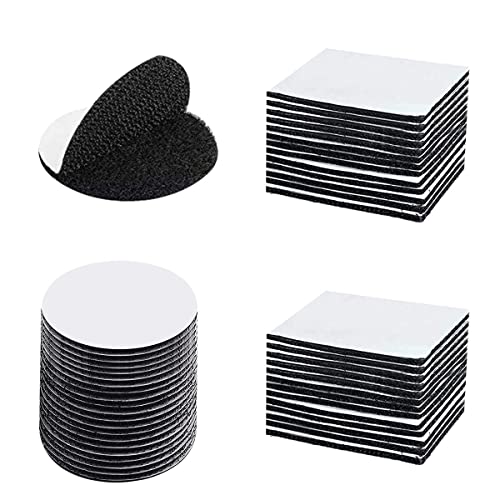 PUERHUACI Klebepads Doppelseitig,Klettband Selbstklebend 60 Stück Doppelseitige Schaumstoff Pads,Doppelseitiges Klebeband Extra Stark,Quadratisch und Rund Klettverschluss Selbstklebend Schwarz PUERHUACI Klebepads Doppelseitig,Klettband Selbstklebend 60 Stück Doppelseitige Schaumstoff Pads,Doppelseitiges Klebeband Extra Stark,Quadratisch und Rund Klettverschluss Selbstklebend Schwarz von PUERHUACI