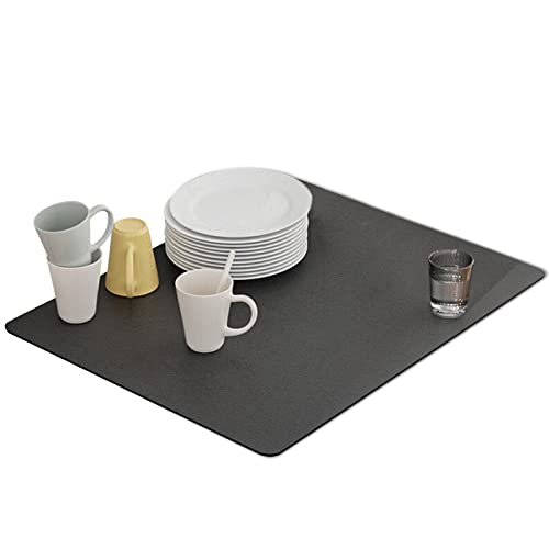 PUERHUACI Unterlage Kaffeemaschine,Abtropfmatte Spüle 40 x 50 cm,Geschirr Abtropfmatte,Abtropfmatte Geschirr,Kaffeemaschine Unterlage,Saugfähige Abtropfmatte für Küche,Theke,Kaffee,Bar von PUERHUACI