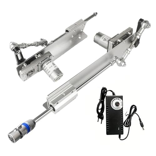 DC12V/24V Teleskop-Wippenantrieb mit einem Hub von 3-15CM/6-20CM und einem 3XLR-Schnittstellen-Hublinearantrieb for einen Untersetzungsmotor(US,3-15CM 120RPM_12V) von PUERLYAR