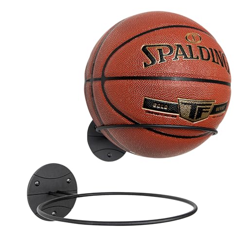 PUERSI Ball Halterung Wand Ballhalter Basketballhalter Wandhalterung 2er-set, Wandmontage Wandhalter für Basketball Fußball Volleyball, Metall Schwarz PUERSI Ball Halterung Wand Ballhalter Basketballhalter Wandhalterung 2er-set, Wandmontage Wandhalter für Basketball Fußball Volleyball, Metall Schwarz von PUERSI