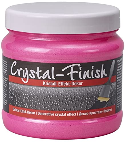 PUFAS Crystal-Finish - Kristall-Effekt-Dekor 750 ml für 4 m² für Innen lösemittelfrei (Neon Pink) von PUFA