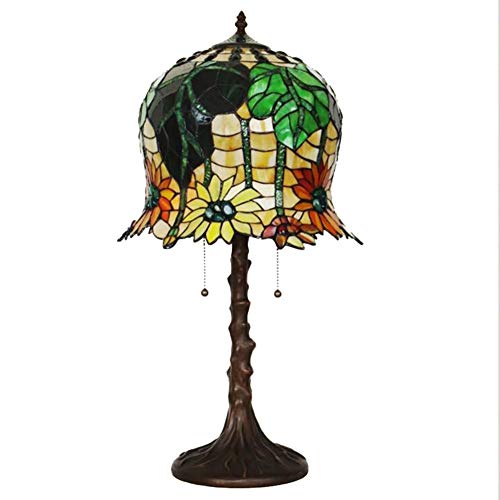 PUFAHAU 14 Zoll Tiffany-Stil Sonnenblumen-Tischlampen Nachttischlampe Schreibtischlampe Für Wohnzimmer Schlafzimmer Schreibtisch Restaurant Clubhaus Hotel 35Cm von PUFAHAU