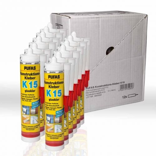 12 x Pufas Konstruktions-Kleber K15 300g von Viconor