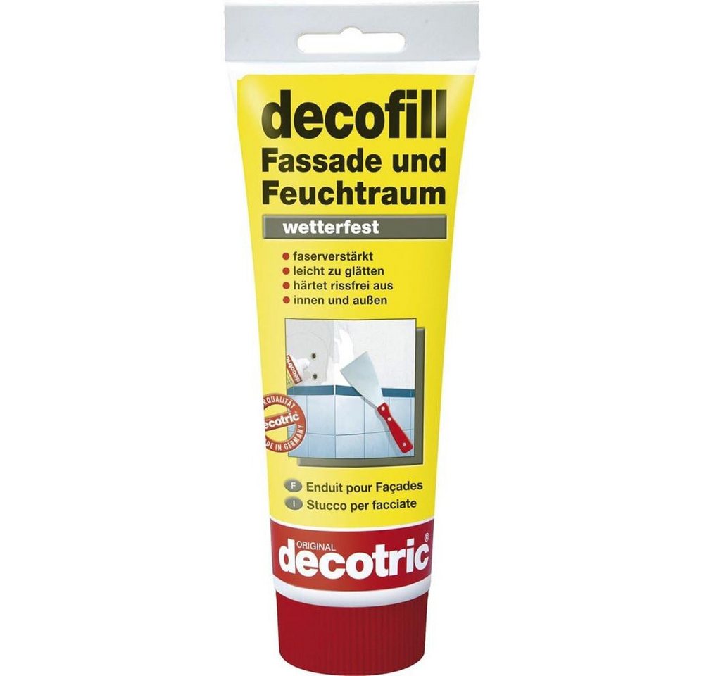 PUFAS Spachtelmasse decofill Reparatur Fassade+Feuchtraum, wetterfest und faserverstärkt 400 g von PUFAS