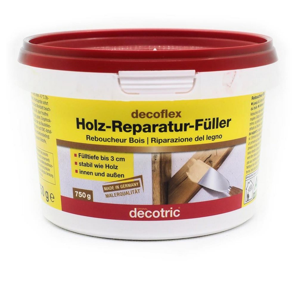 PUFAS Spachtelmasse decoflex Holz-Reparatur-Füller, 750 g von PUFAS