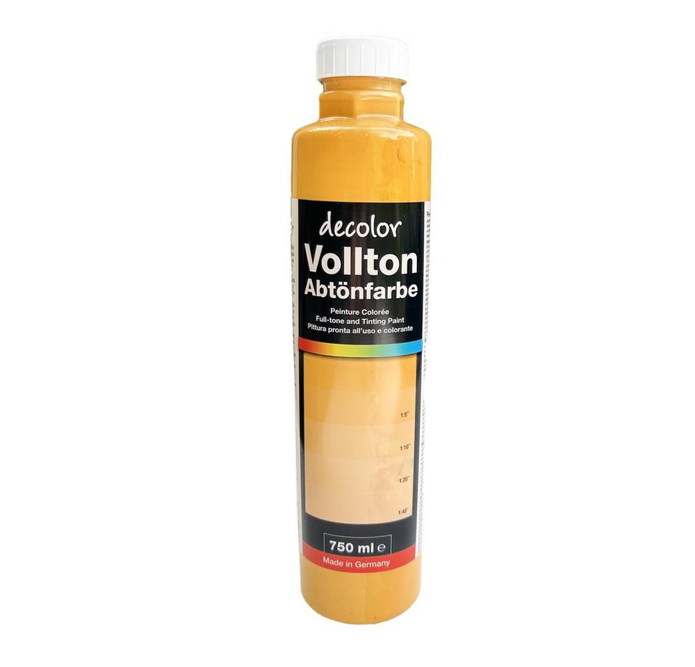 PUFAS Vollton- und Abtönfarbe decolor, Goldocker, 750 ml von PUFAS