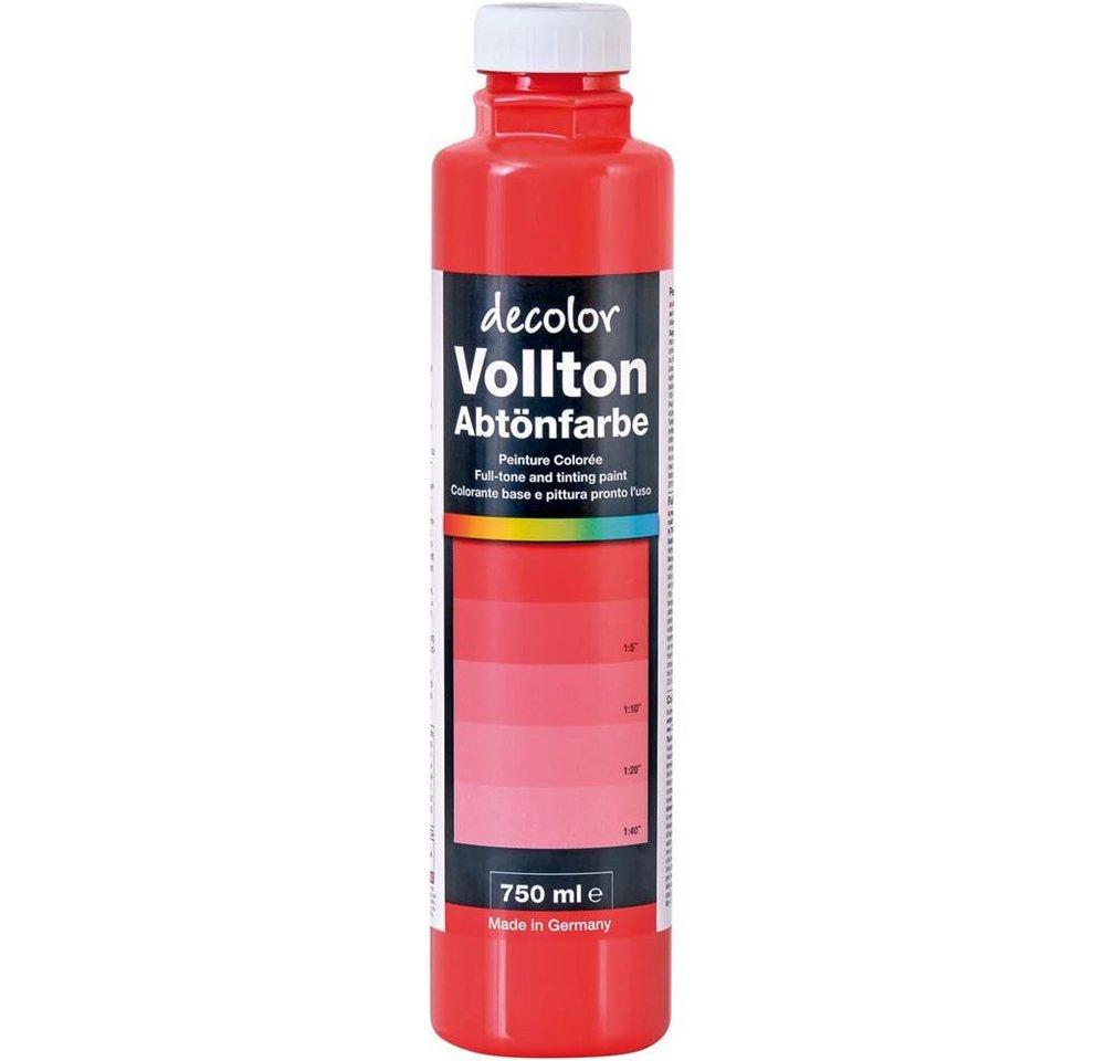 PUFAS Vollton- und Abtönfarbe decolor Abtönfarbe, Signalrot 750 ml PUFAS Vollton- und Abtönfarbe decolor Abtönfarbe, Signalrot 750 ml von PUFAS