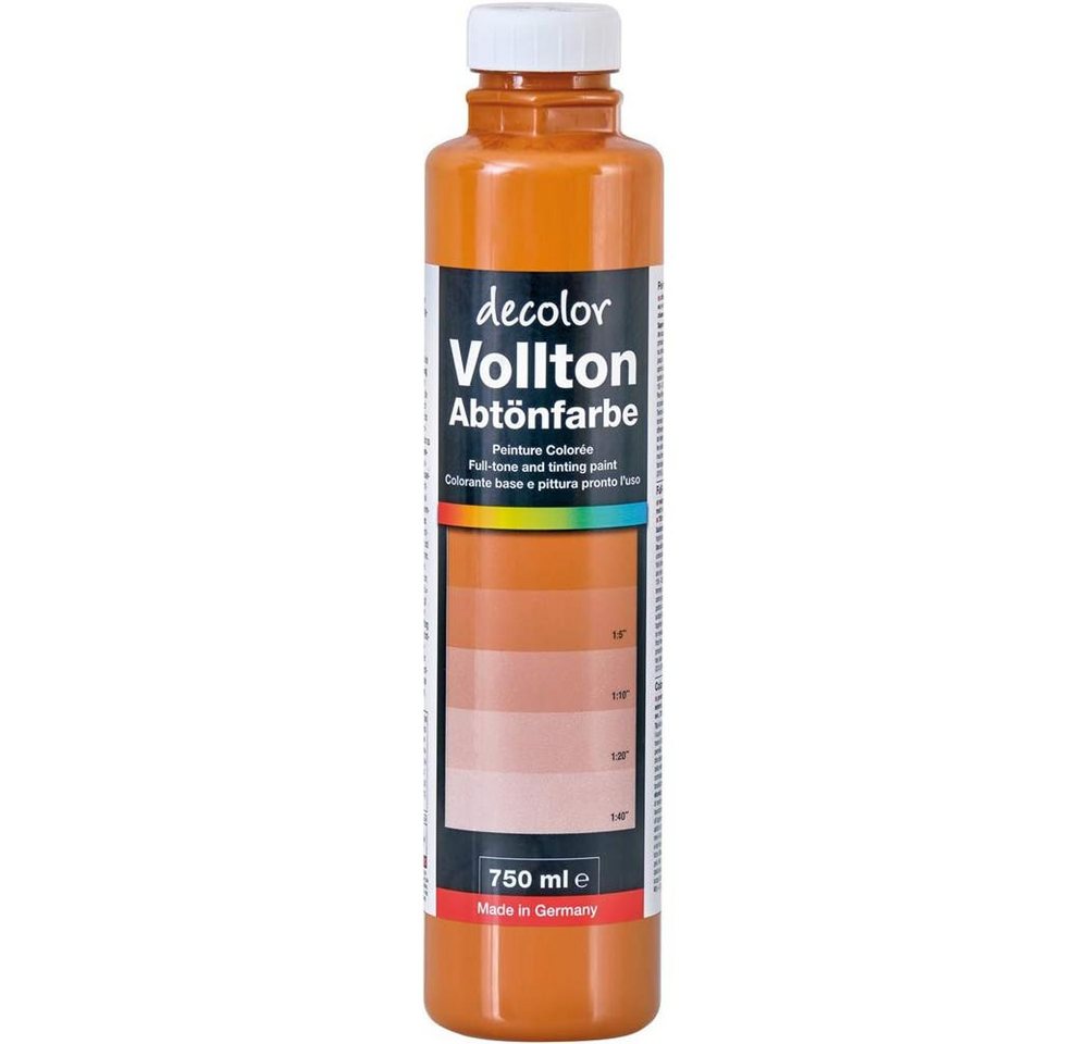 PUFAS Vollton- und Abtönfarbe decolor Abtönfarbe, Topasbraun 750 ml von PUFAS