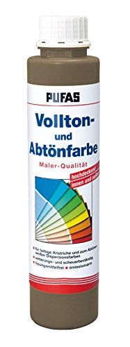 PUFAS Vollton- und Abtönfarben erdbraun 0,75 Liter von PUFAS