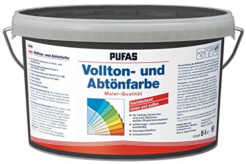 PUFAS Vollton- und Abtönfarben oxidschwarz 5 Liter von PUFAS