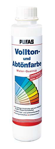 Pufas Vollton- und Abtönfarben weiss 0,75 Liter von PUFAS