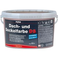 Pufas Dach- und Sockelfarbe Schiefergrau 5 Liter 95005000 von PUFAS