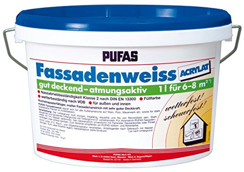 Pufas Fassadenweiss Acrylat 2,500 L von PUFAS